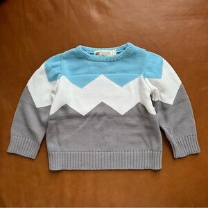 MONICA + ANDY Chevron Sweater, 3T
